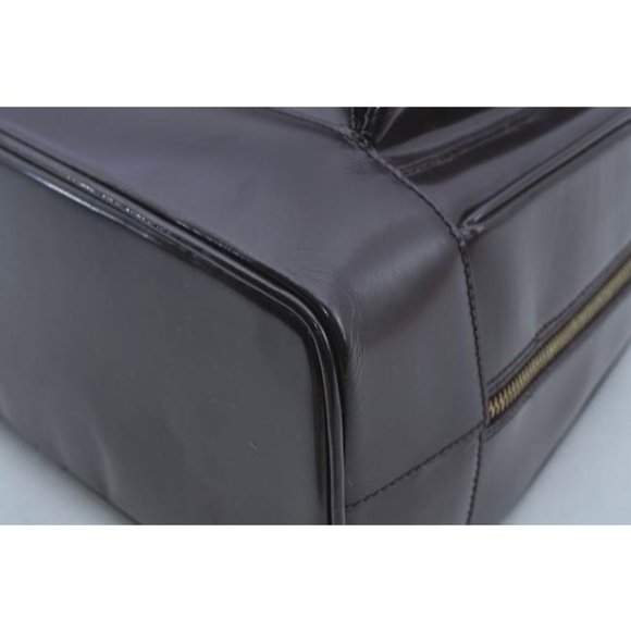 Gucci Messenger Triangular Two Way Messengerbackpack With Pocket Purple Patent L - Picture 7 of 11